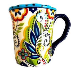 Espana Lifestyle Bocca Coffee Mug Hand Painted Boho Macy’s